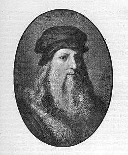 Leonardo da Vinci; portrait; 15kb 